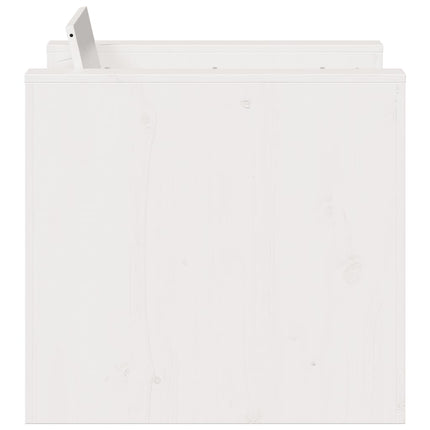 sofastol til haven 70x60x62 cm massivt fyrretræ hvid