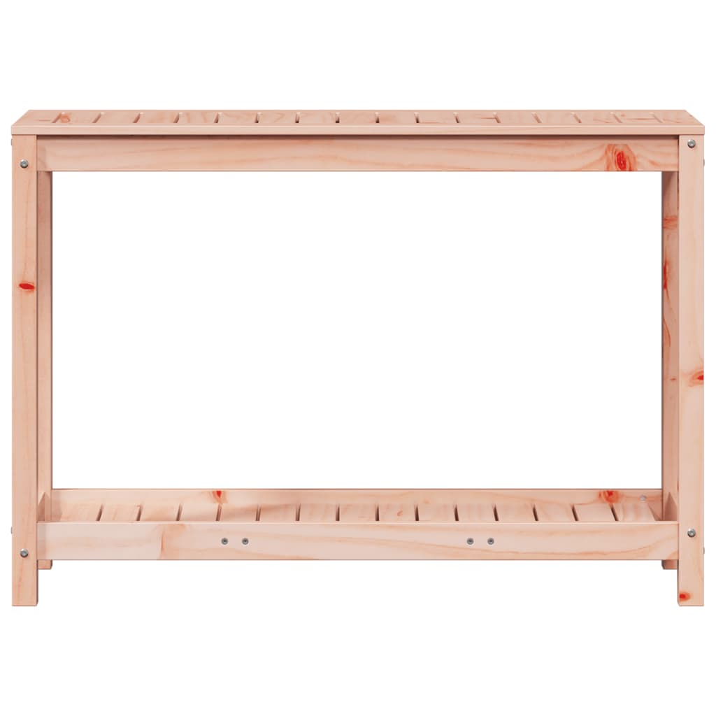 plantebord med hylde 108x35x75 cm massivt douglasgran