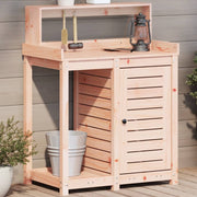 plantebord med hylder 82,5x50x109,5 cm massivt douglasgran