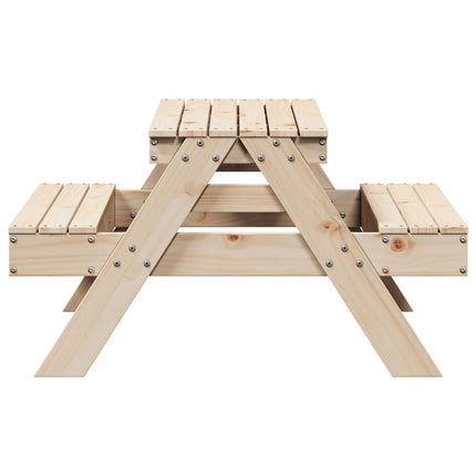 picnicbord til børn 88x97x52 cm massivt fyrretræ