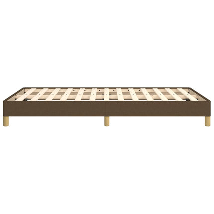 sengeramme uden madras 120x190 cm stof mørkebrun
