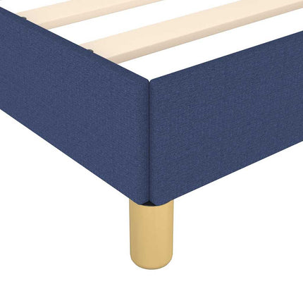 sengeramme uden madras 120x190 cm stof blå