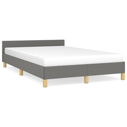 sengeramme uden madras 120x190 cm stof enkeltseng Mørkegrå