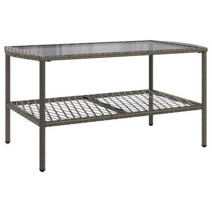 sofasæt til haven 4 dele med hynder polyrattan grå
