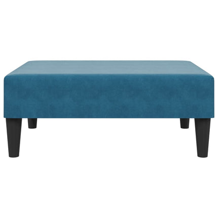 fodskammel 77x55x31 cm velour blå