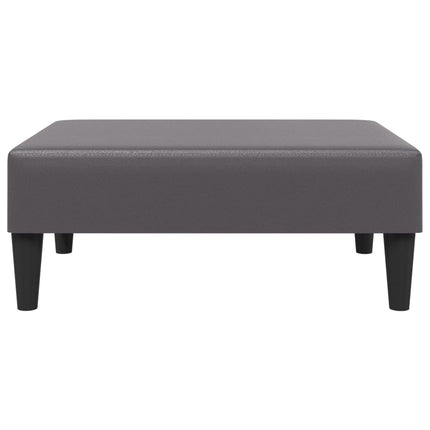 fodskammel 77x55x31 cm kunstlæder grå