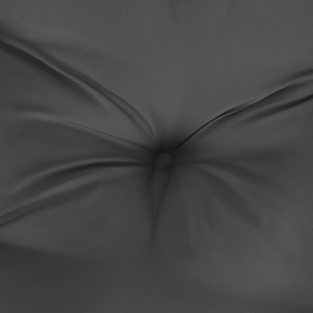 stolehynder med høj ryg 6 stk. 120x50x7 cm stof antracitgrå