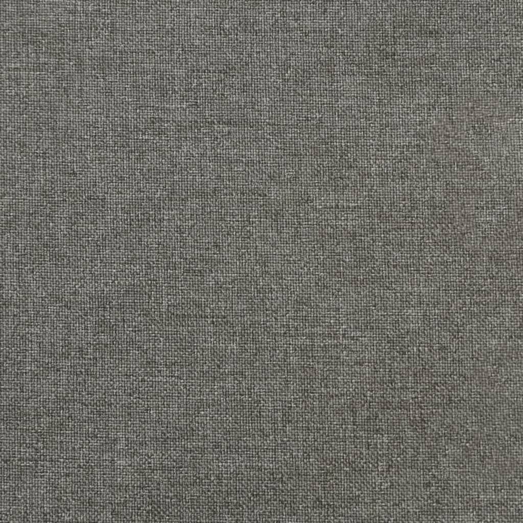 stolehynder med høj ryg 6 stk. 120x50x7 cm stof mørkegrå