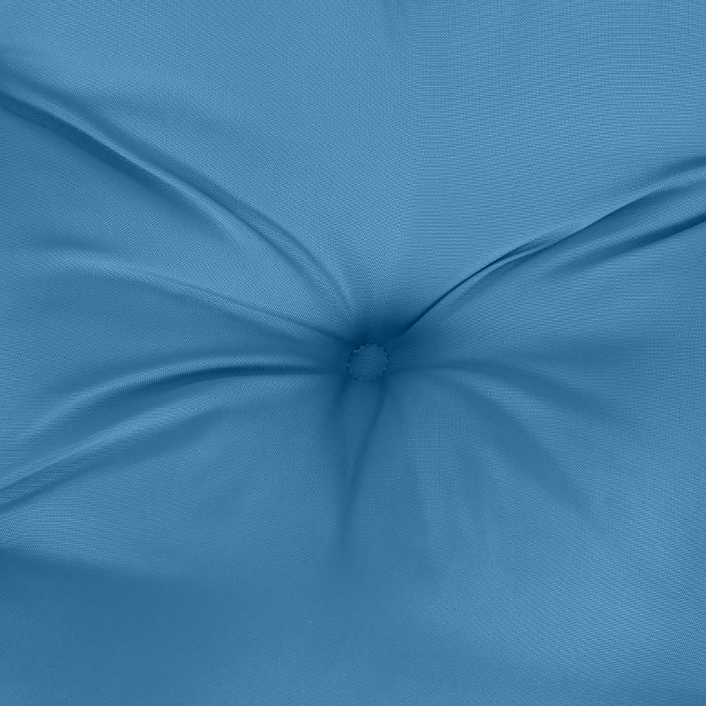 stolehynder med høj ryg 4 stk. 120x50x7 cm stof blå