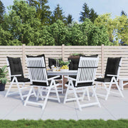 Højrygget Stol Pudepakke 6 pcs Melange Sort 120 x 50 x 7 cm