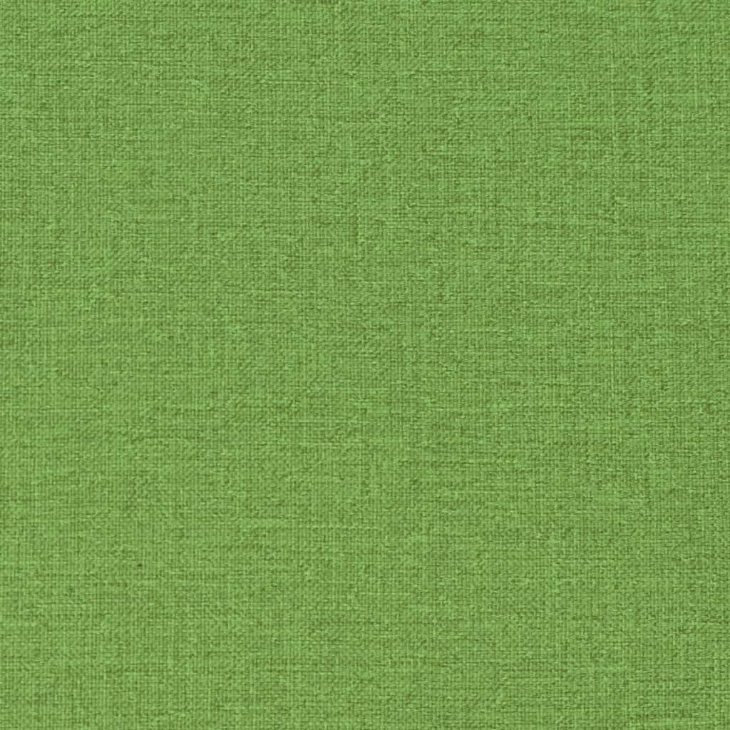 stolehynder med lav ryg 4 stk. 100x50x7 cm stof grøn