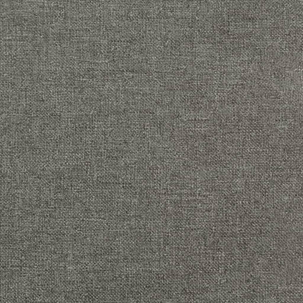 stolehynder med høj ryg 6 stk. 120x50x4 cm stof mørkegrå