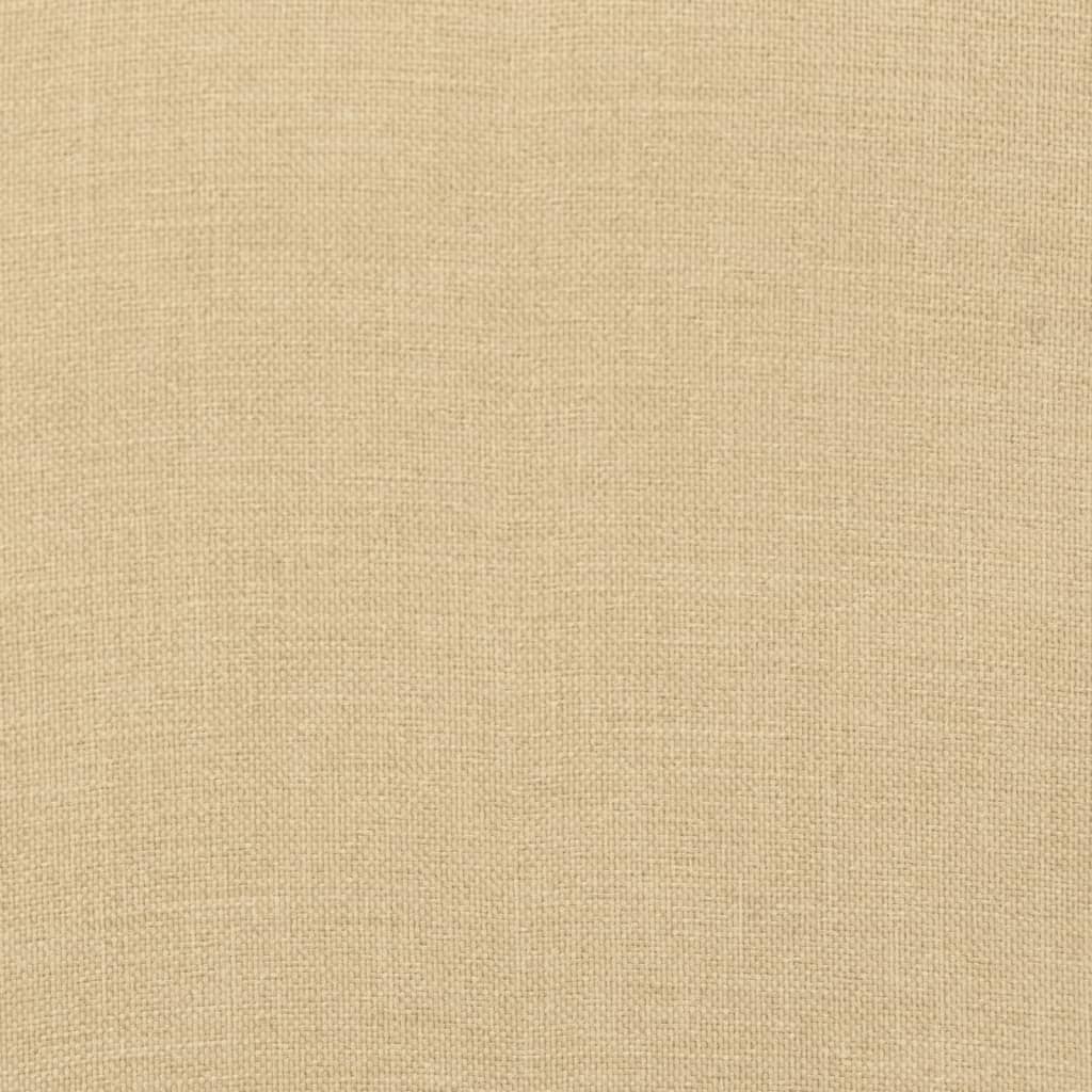 stolehynder med høj ryg 4 stk. 120x50x4 cm stof beige
