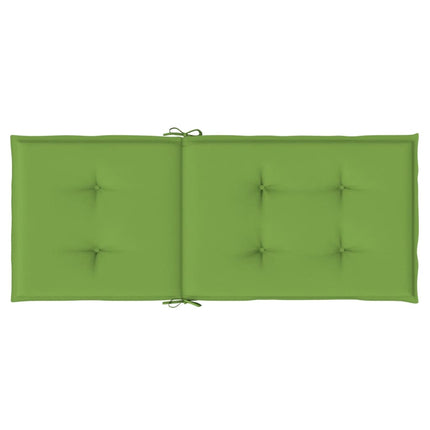 stolehynder med høj ryg 6 stk. 120x50x4 cm stof grøn