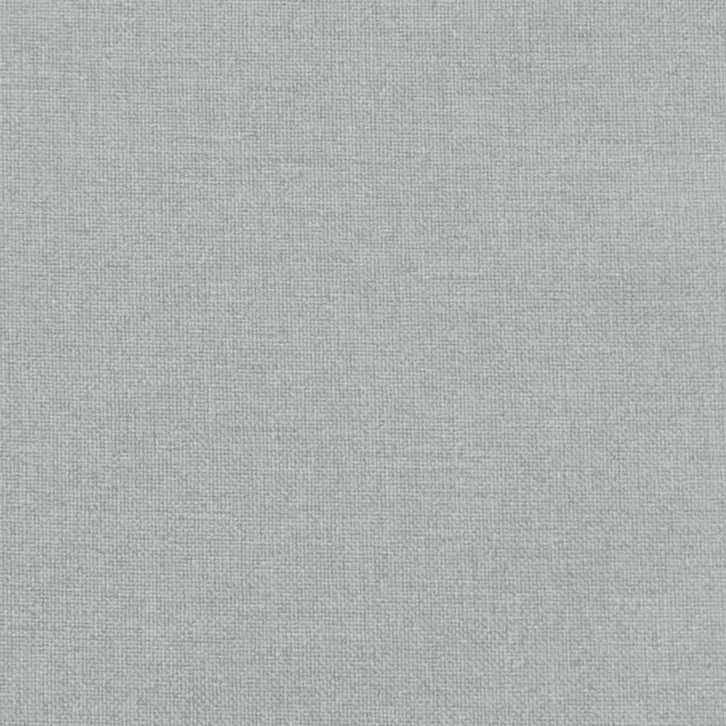 stolehynder med lav ryg 4 stk. 100x50x4 cm stof lysegrå