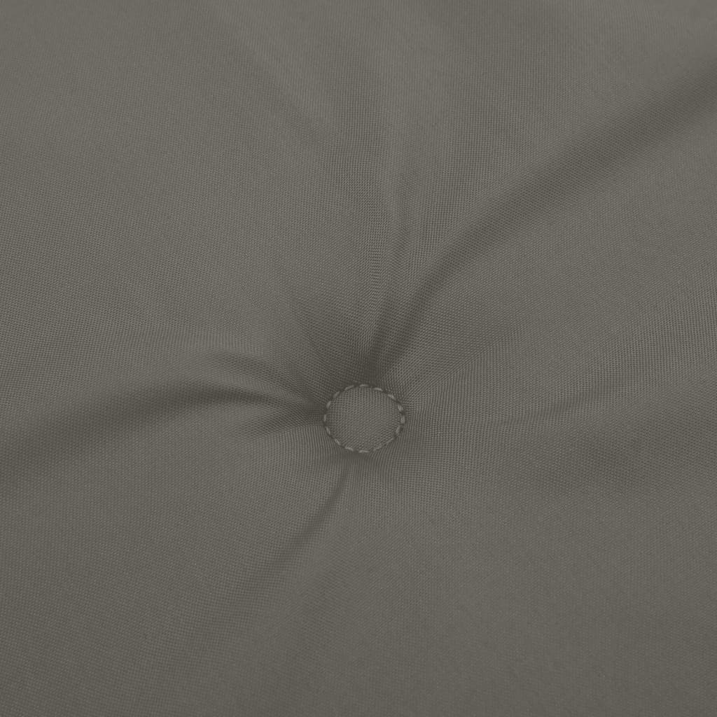 stolehynder med lav ryg 4 stk. 100x50x4 cm stof mørkegrå