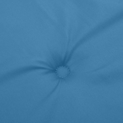 stolehynder med lav ryg 4 stk. 100x50x4 cm stof blå