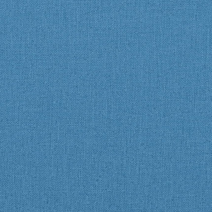 stolehynder med lav ryg 4 stk. 100x50x4 cm stof blå