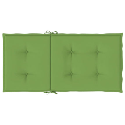 stolehynder med lav ryg 4 stk. 100x50x4 cm stof grøn