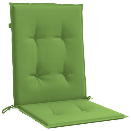 stolehynder med lav ryg 6 stk. 100x50x4 cm stof grøn