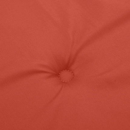 stolehynder med lav ryg 2 stk. 100x50x4 cm stof red