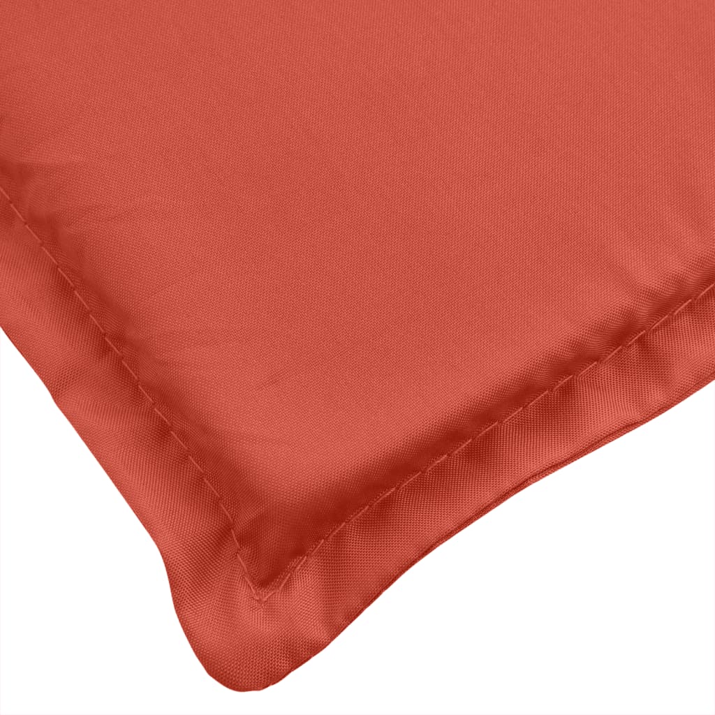 stolehynder med lav ryg 6 stk. 100x50x4 cm stof red
