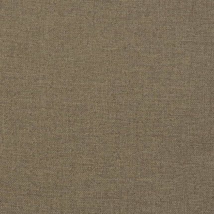 stolehynder med lav ryg 4 stk. 100x50x4 cm stof gråbrun
