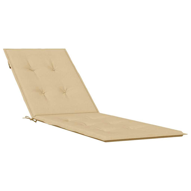 hynde til dækstol (75+105) x 50 x 4 cm stof meleret beige