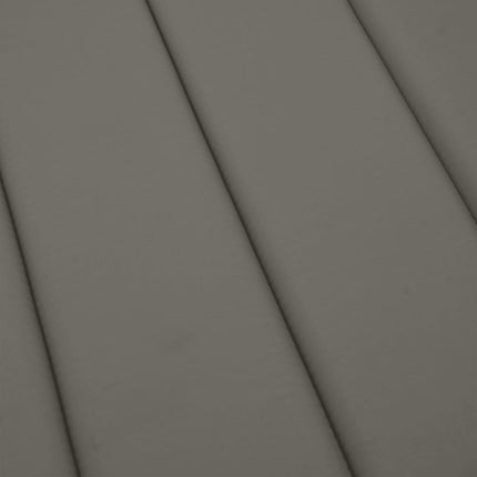 hynde til liggestol 200x50x4 cm stof meleret mørkegrå