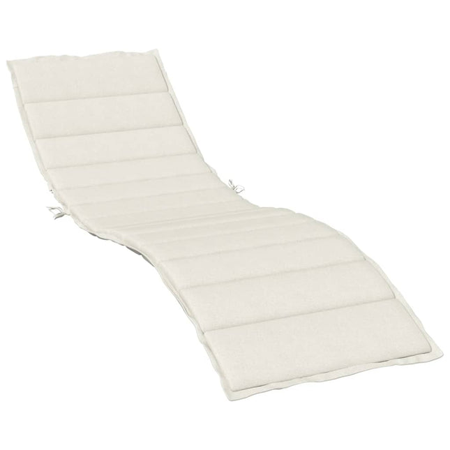 hynde til liggestol 200x50x4 cm stof meleret cremefarvet
