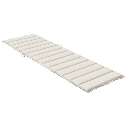 hynde til liggestol 200x50x4 cm stof meleret cremefarvet