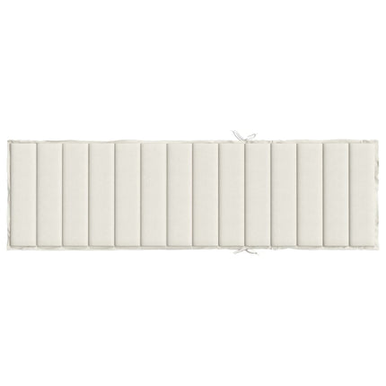 hynde til liggestol 200x50x4 cm stof meleret cremefarvet