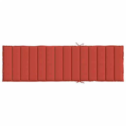 hynde til liggestol 200x50x4 cm stof meleret rød