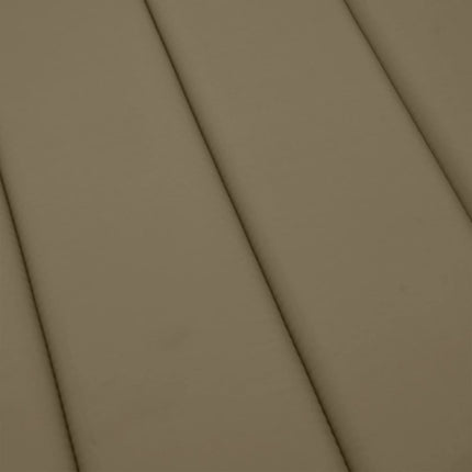 hynde til liggestol 200x50x4 cm stof meleret gråbrun
