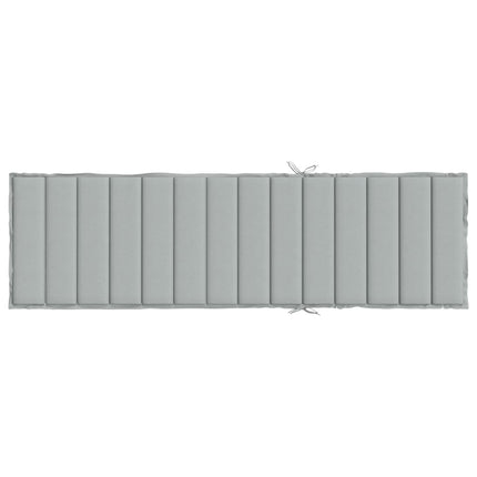 hynde til liggestol 200x60x4 cm stof meleret lysegrå