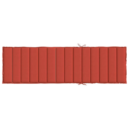 hynde til liggestol 200x60x4 cm stof meleret rød