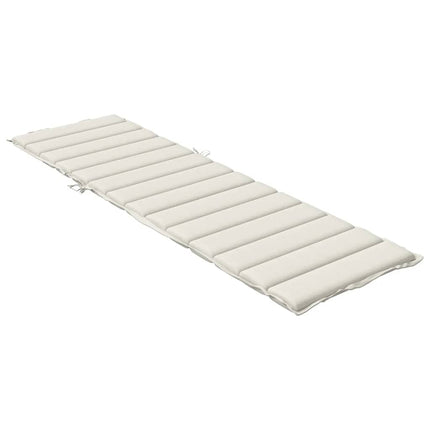 hynde til liggestol 200x70x4 cm stof meleret cremefarvet