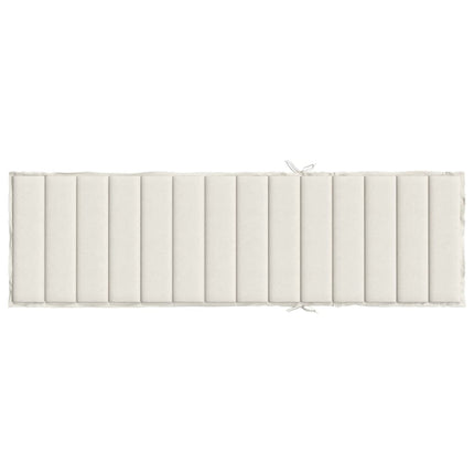 hynde til liggestol 200x70x4 cm stof meleret cremefarvet