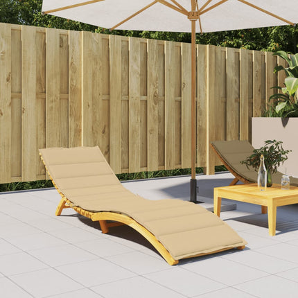 hynde til liggestol 200x70x4 cm stof meleret beige