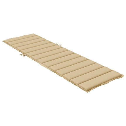 hynde til liggestol 200x70x4 cm stof meleret beige
