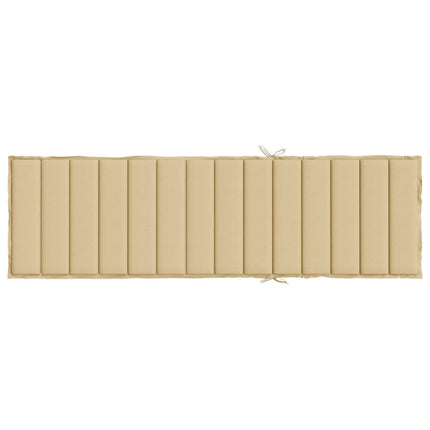 hynde til liggestol 200x70x4 cm stof meleret beige