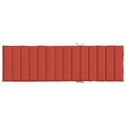 hynde til liggestol 200x70x4 cm stof meleret rød