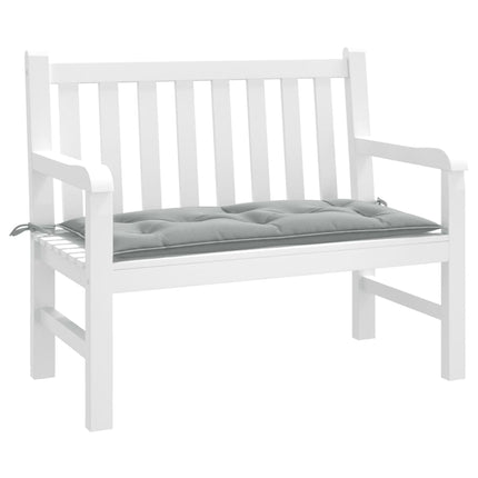 hynde til havebænk 100x50x7 cm stof meleret lysegrå