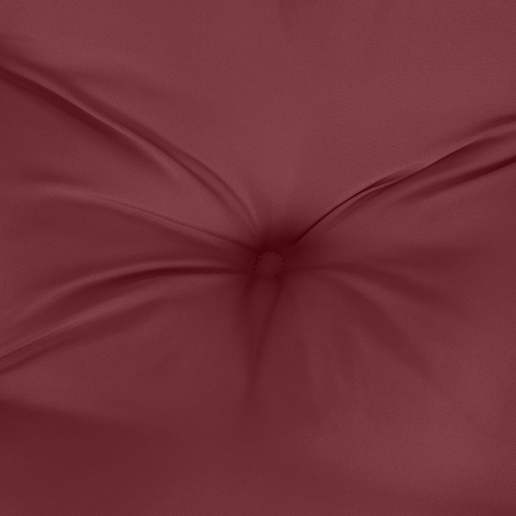 hynde til havebænk 120x50x7 cm stof meleret vinrød