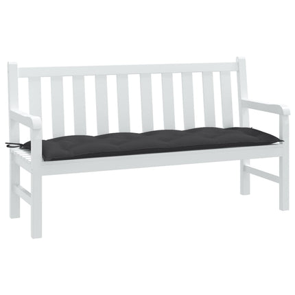 hynde til havebænk 150x50x7 cm stof meleret antracitgrå