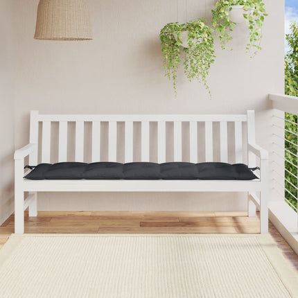 hynde til havebænk 180x50x7 cm stof meleret antracitgrå
