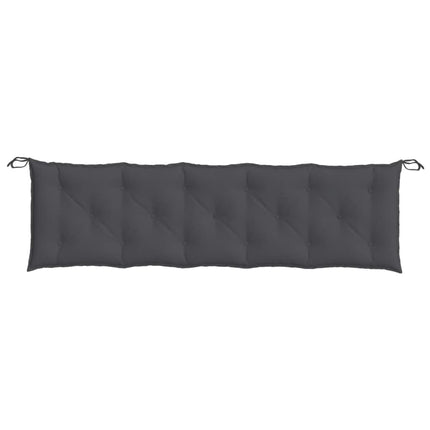 hynde til havebænk 180x50x7 cm stof meleret antracitgrå