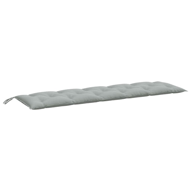hynde til havebænk 180x50x7 cm stof meleret lysegrå