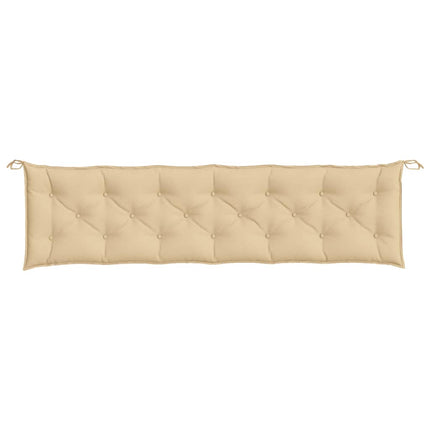 hynde til havebænk 200x50x7 cm stof meleret beige