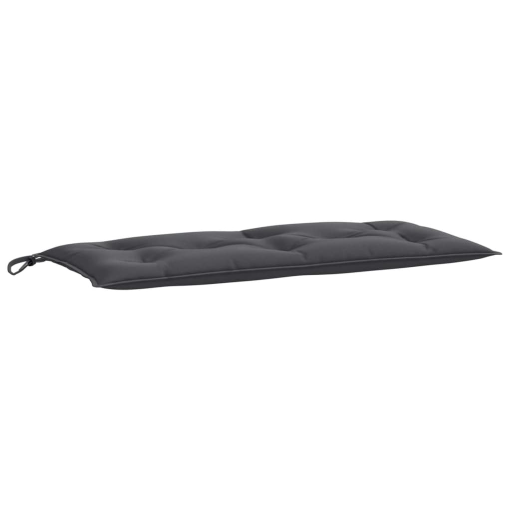 hynder til havebænk 2 stk. 100x50x7 cm stof meleret antracitgrå